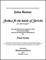 Joshua Fit the Battle of Jericho Concert Band sheet music cover